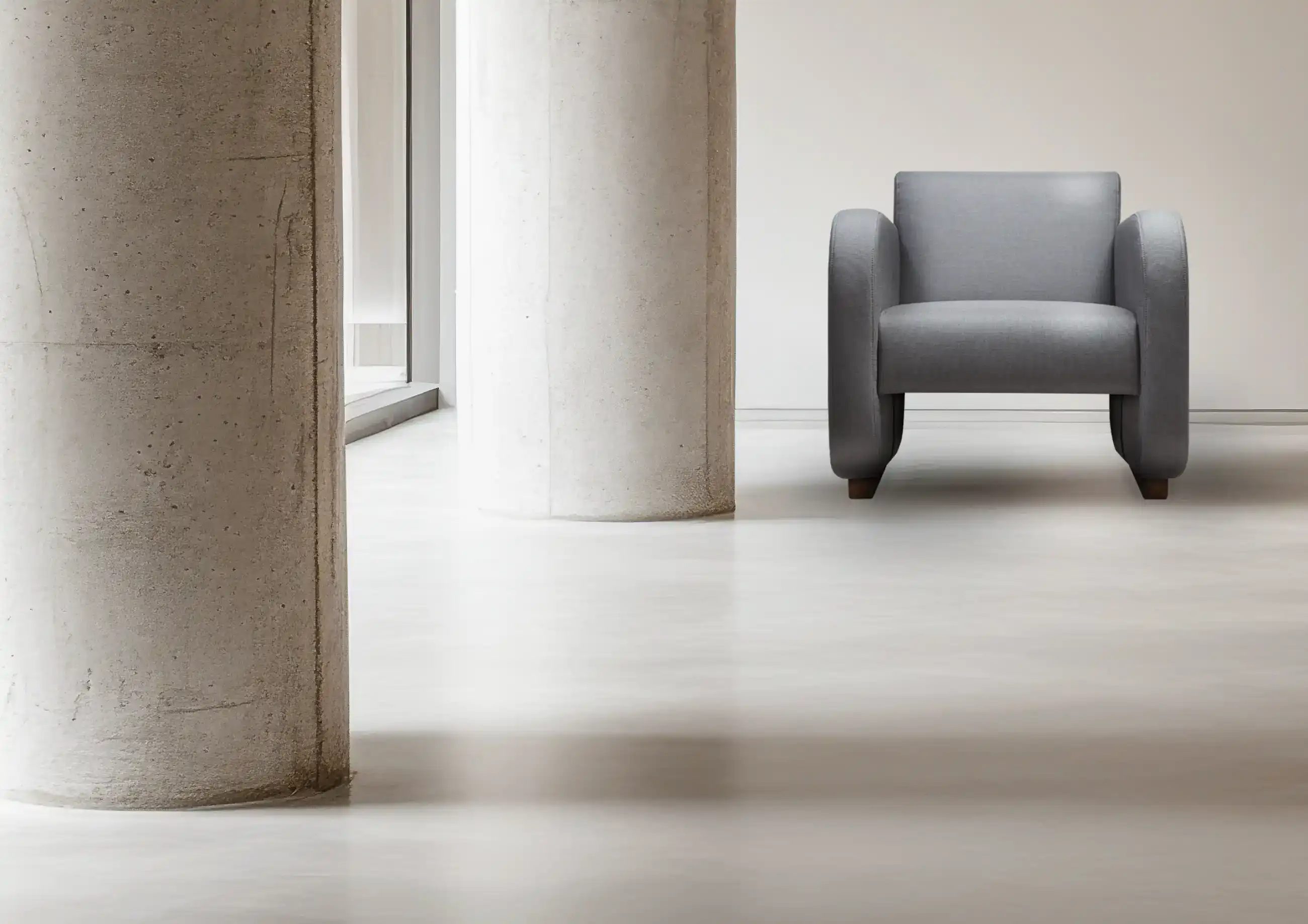 EDEL KIWI - design čalouněného minimalistického křesla.