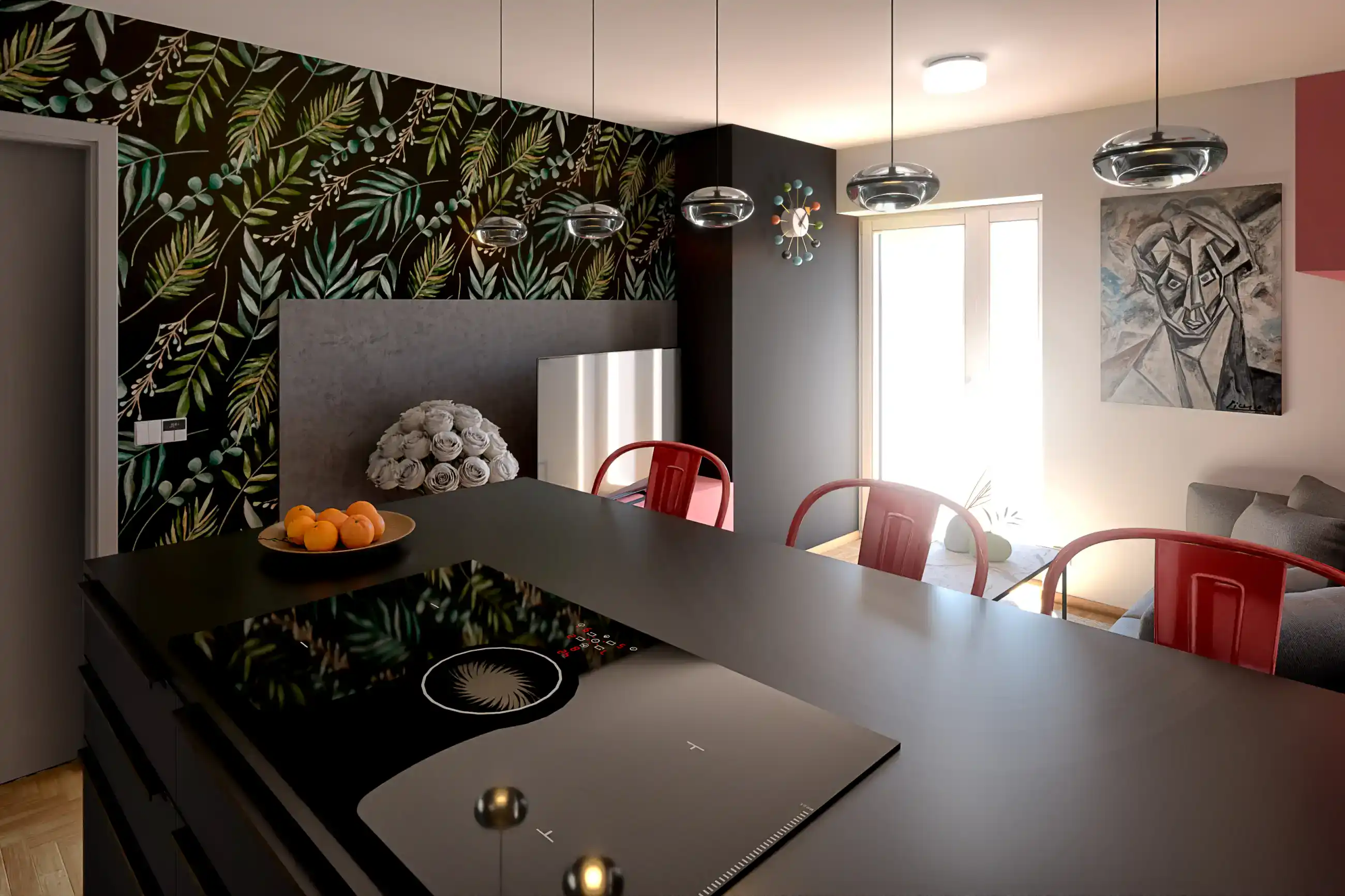 OBA DOMY design interiéru kuchyně.