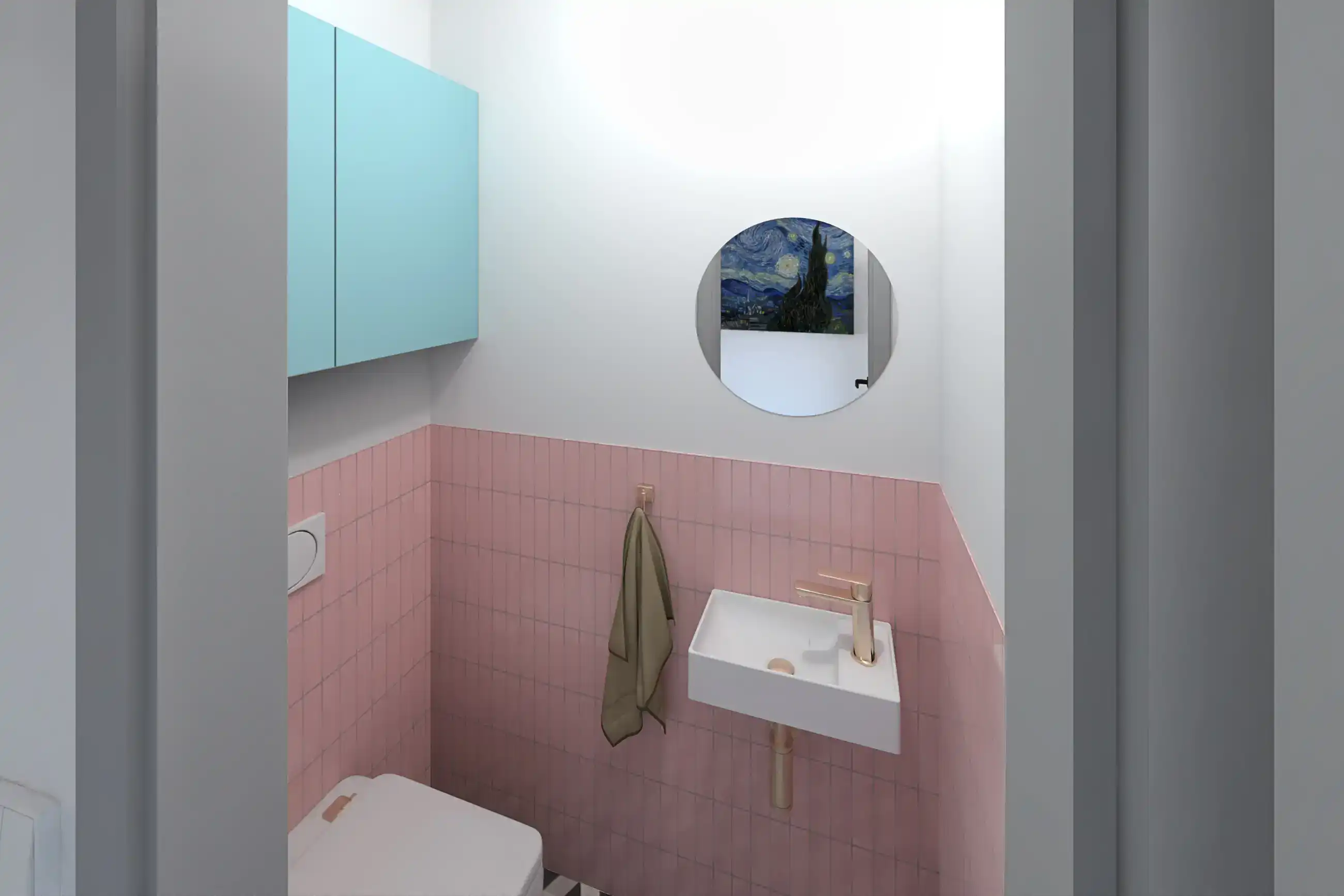 OBA DOMY design interiéru koupelny.