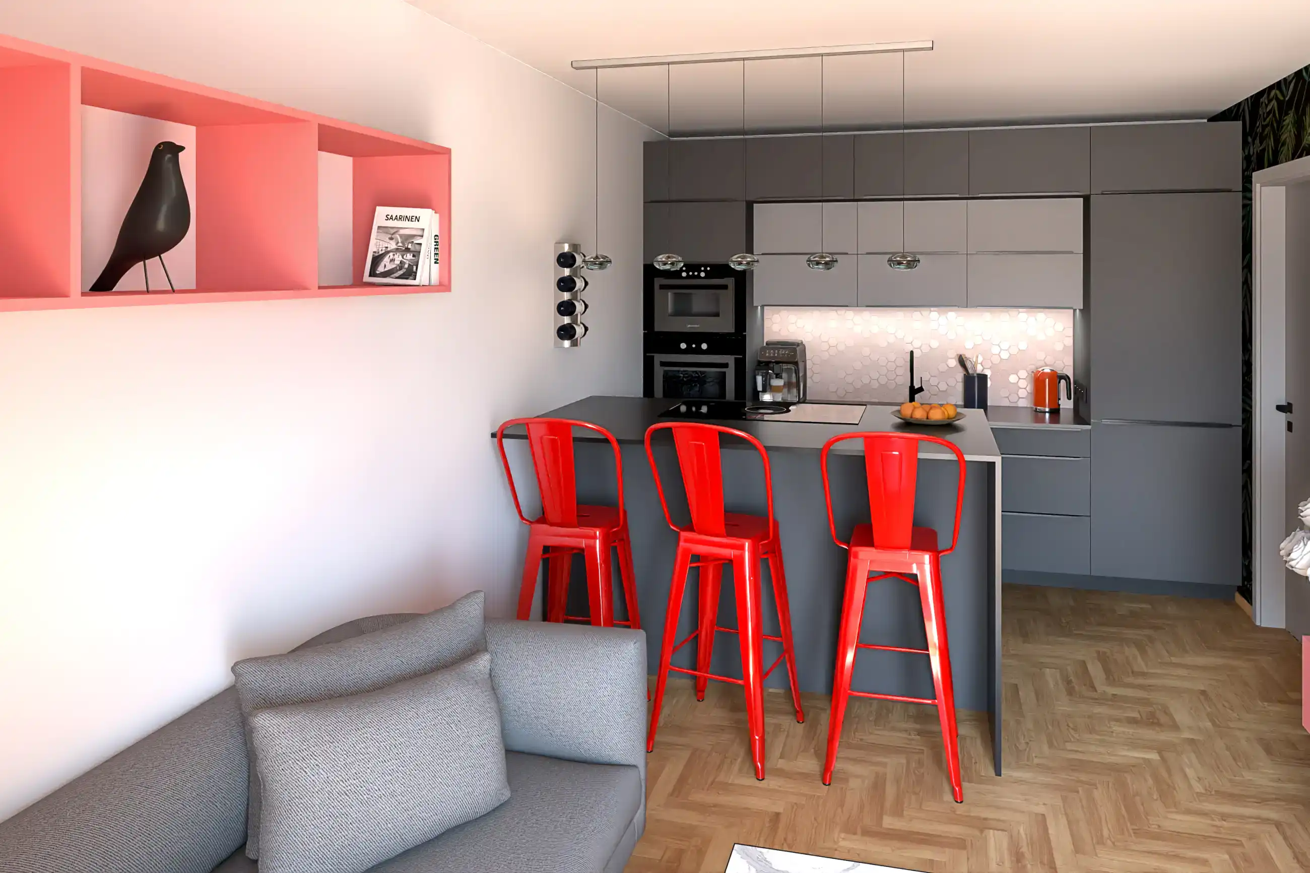 OBA DOMY design interiéru kuchyně.